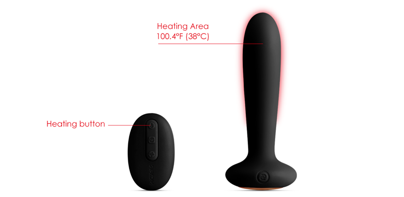 Constant Heating Function Heats the Vibrator Up to 38℃/100.4℉
