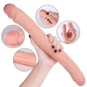 Dildo-Adult-Toy-for-Lesbian-SHEQU-1496-Inch-Silicone-Double-Sided-Dildo-for-Women-Waterproof-Flexible-Double-Dong-with-Curved-Sh