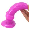 Realistic Dildo Animal Dog Penis Waterproof Adult Toy Cock for Women Purple