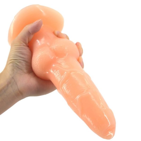 Realistic Dog Penis Sucker Dildo w/ Super Big G Knot