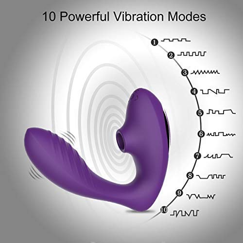 Clitoral-Sucking-Vibrator-G-Spot-Clit-Dildo-Vibrators-Waterproof-Rechargeable-Clitoris-Stimulator-with-10-Suction-Vibration-Patt