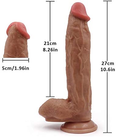 12 inch Liquid Realistic Huge Dong Dildo flesh