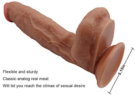 12 inch Liquid Realistic silicone Huge Dong Dildo Brown